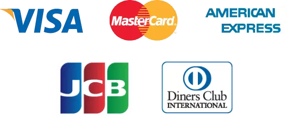 VISA/MasterCard/AMERICAN EXPRESS/JCB/DinersClubINTERNATIONAL/DISCOVER