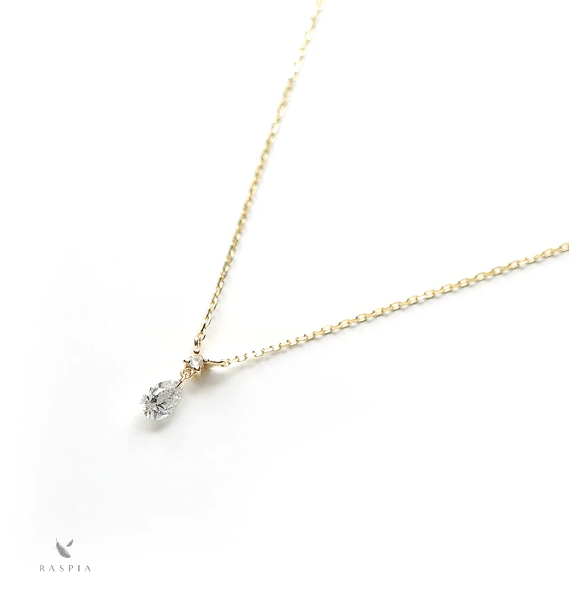 ダイヤモンドとムーンストーンのK18ネックレス~Diamond collection
