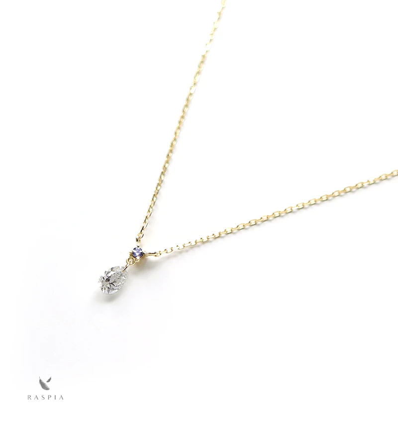 ダイヤモンドとタンザナイトのK18ネックレス~Diamond collection