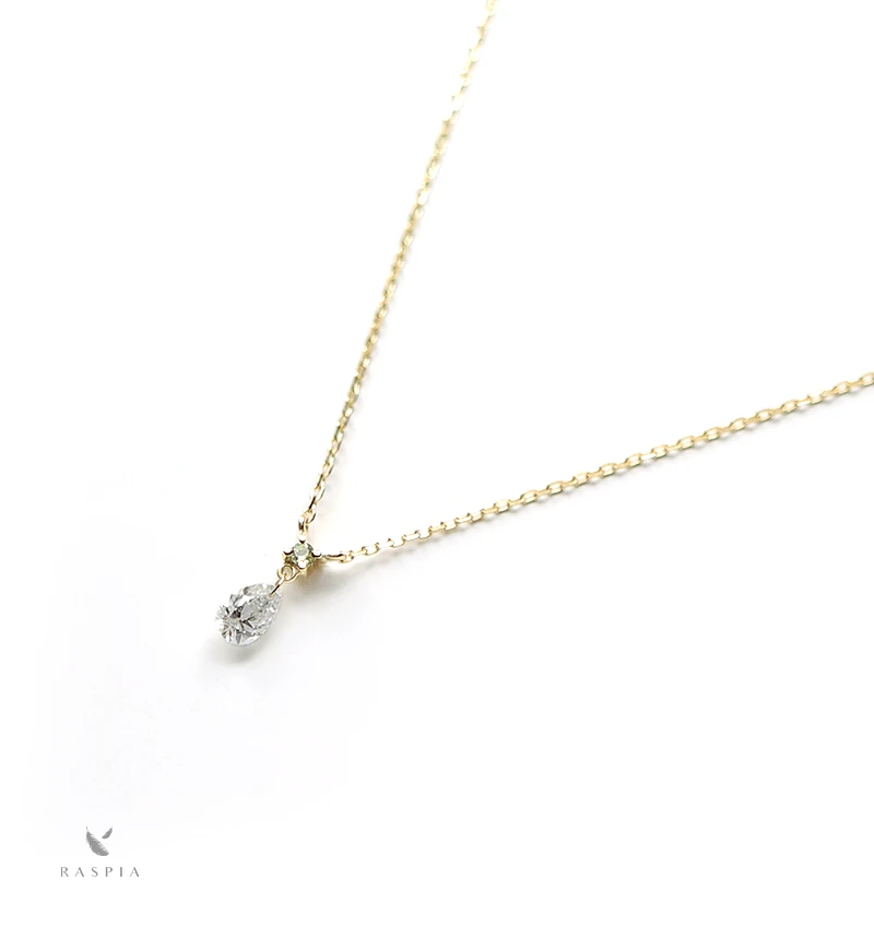 ダイヤモンドとペリドットのK18ネックレス~Diamond collection