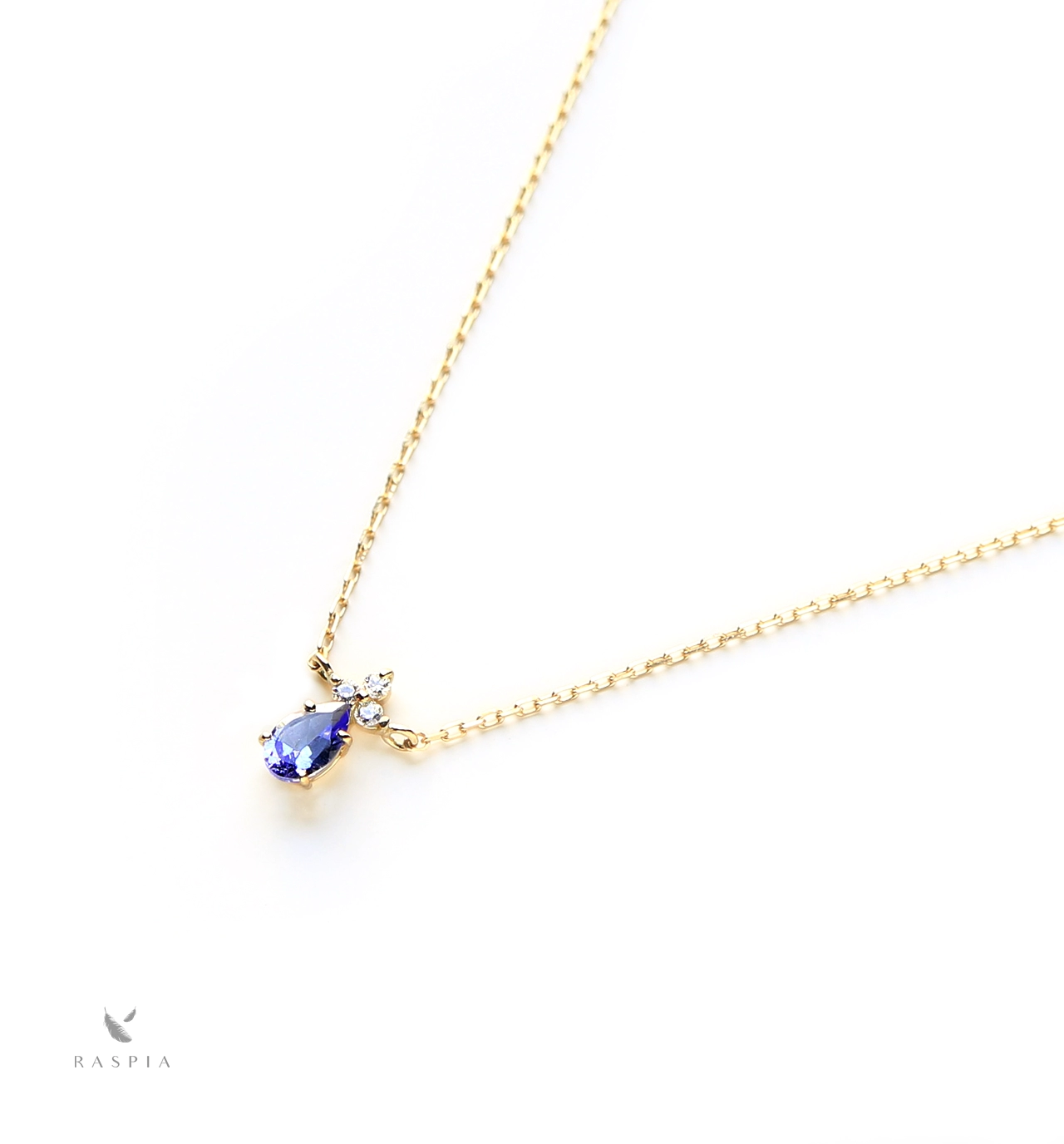 K18 タンザナイト＆ダイヤモンドのネックレス ~Ello Lilas~