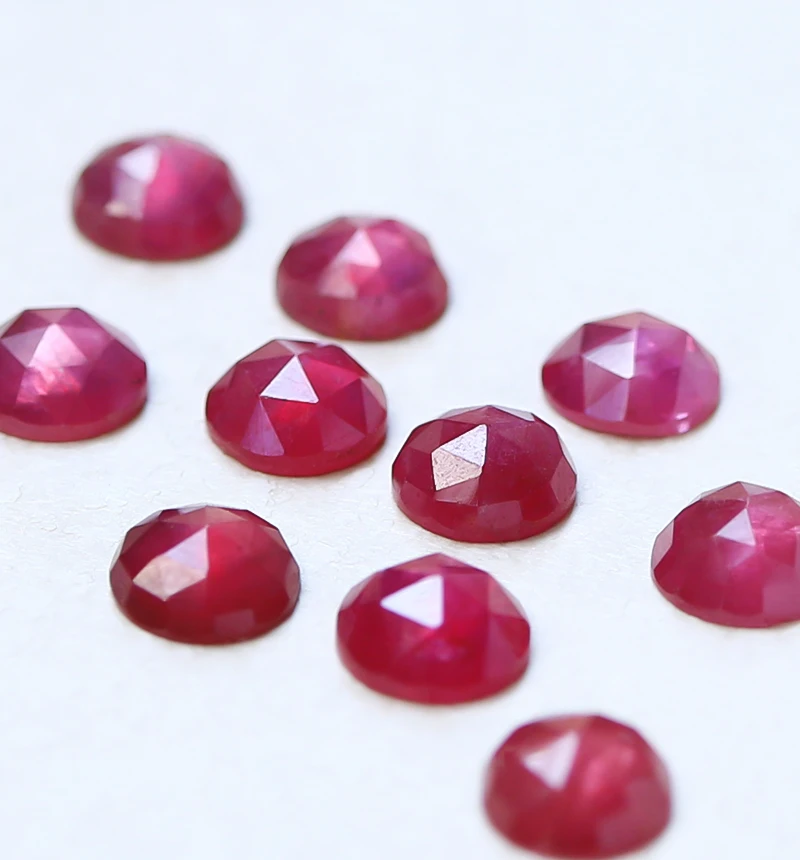 【美品】K10PGローズカットルビーネックレス✨ ガーネット K10ネックレス ローズカット ~VALOA~ 1月誕生石