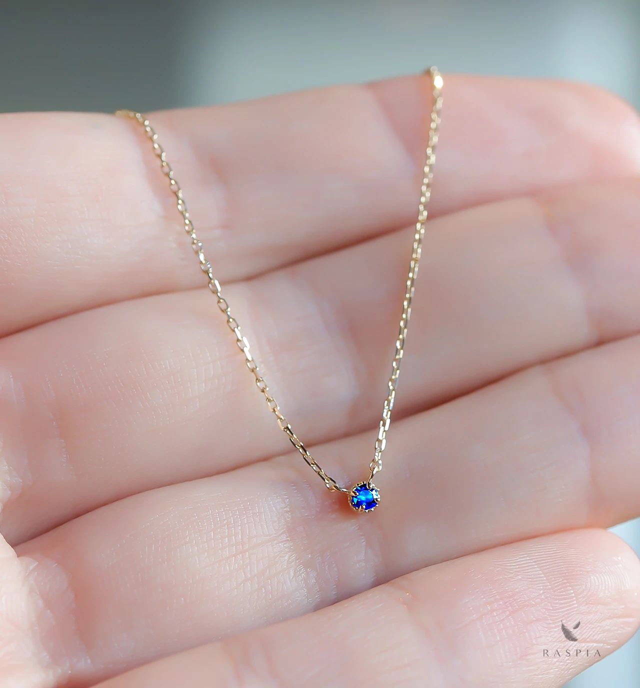 数量限定】 K18 アウイナイトの一粒ネックレス ~Petela~ ジュエリー