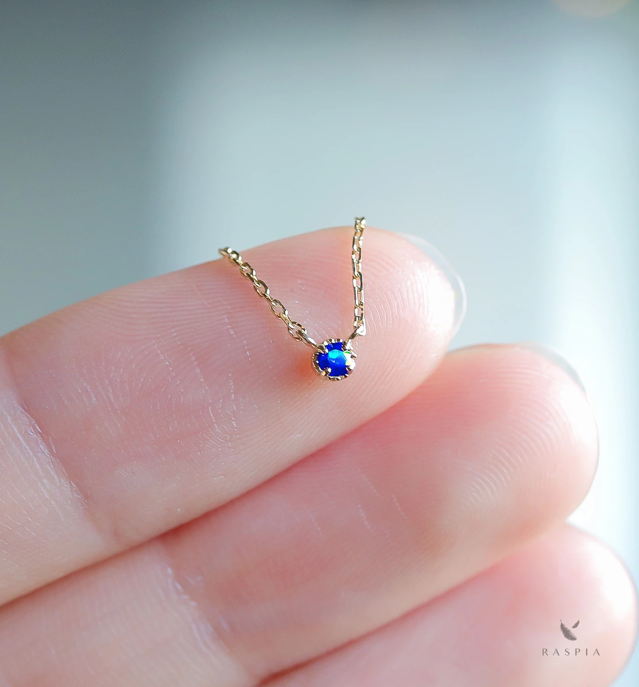 数量限定】 K18 アウイナイトの一粒ネックレス ~Petela~ ジュエリー